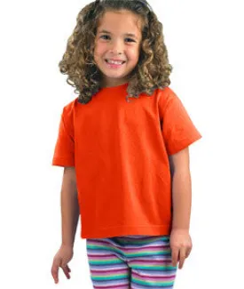 3301J Rabbit Skins Juvenile Cotton T-Shirt Orange