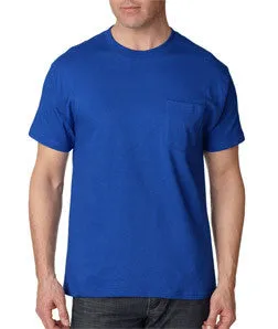 5190 Hanes Adult Beefy-T® T-Shirt with Pocket Deep Royal