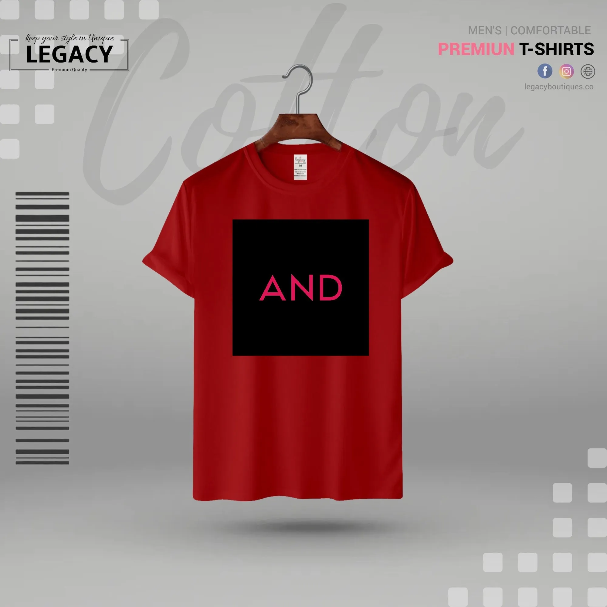And printed Men's Premium Sort Sleeve Designer Edition T-Shirt