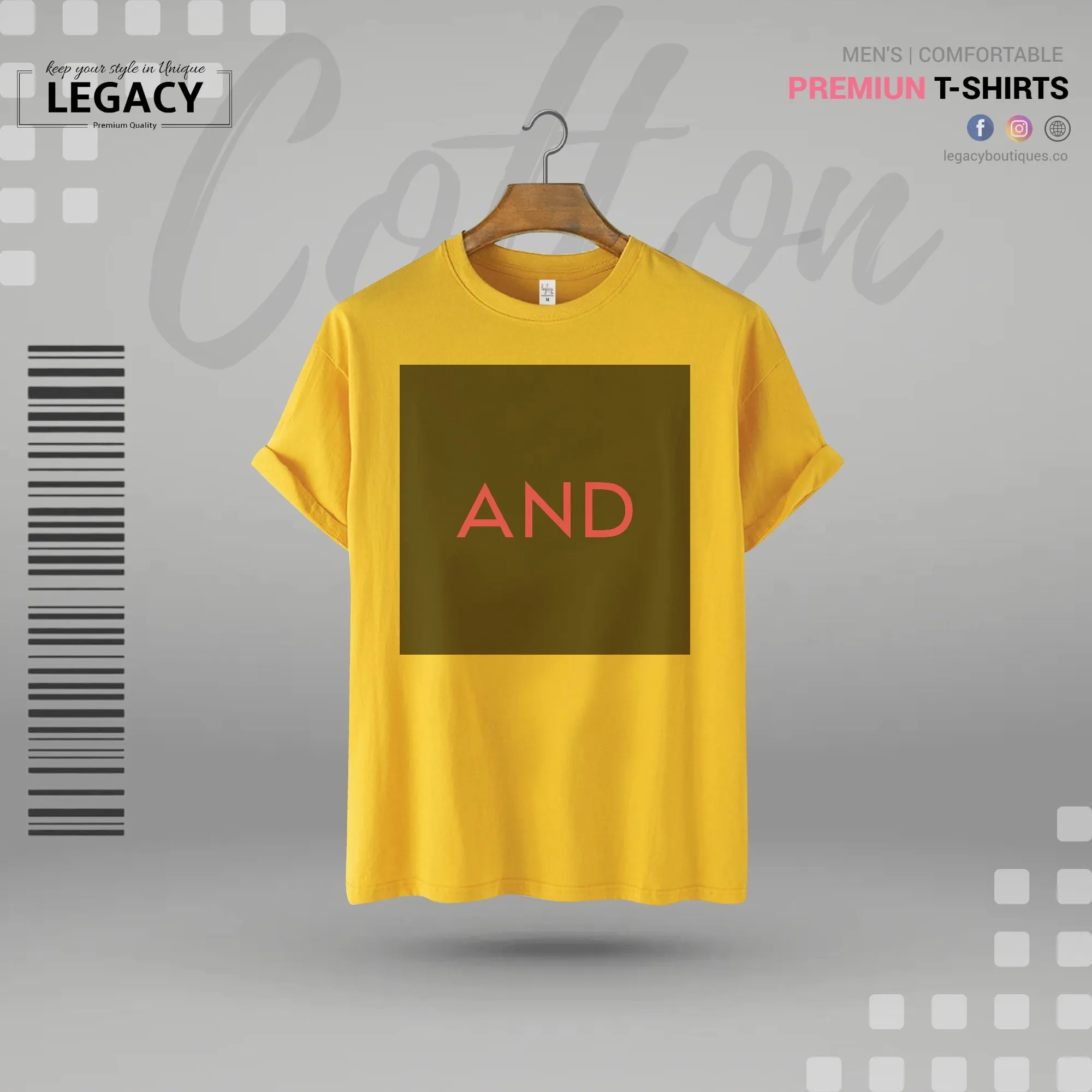 And printed Men's Premium Sort Sleeve Designer Edition T-Shirt