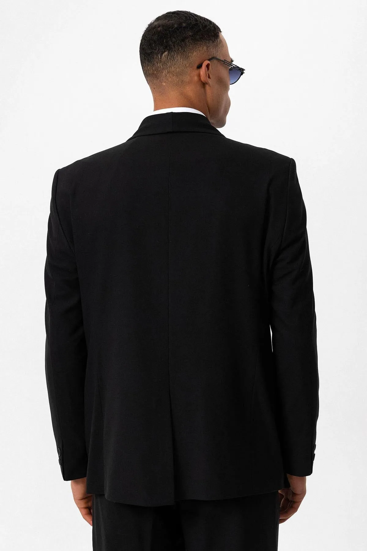 ANT Double Breasted Closure Belted Men's Blazer Jacket - Muncie