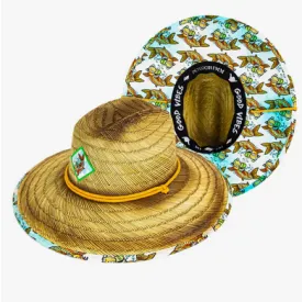 Badfish Straw Lifeguard Hat