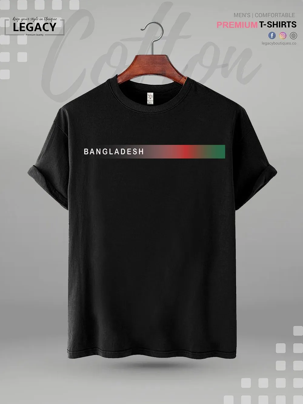 Bangladesh Print Men's High Quality T-Shirt In Lowest Price Only In Dhaka