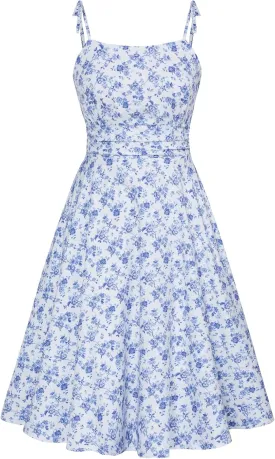 Belle Poque 2025 Summer Dresses for Women Spaghetti Strap Midi Sun Dress Cute Casual Dress with Pockets