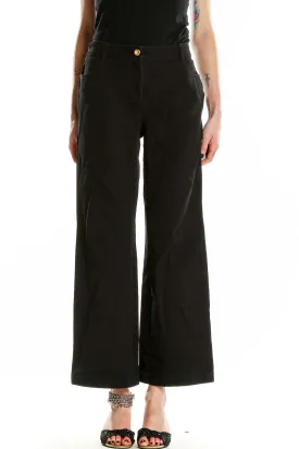 Black Wide-Leg Trousers