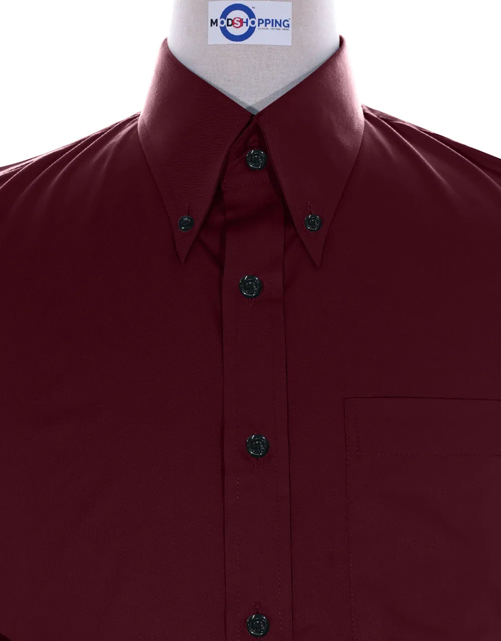 Burgundy Button Down Shirt
