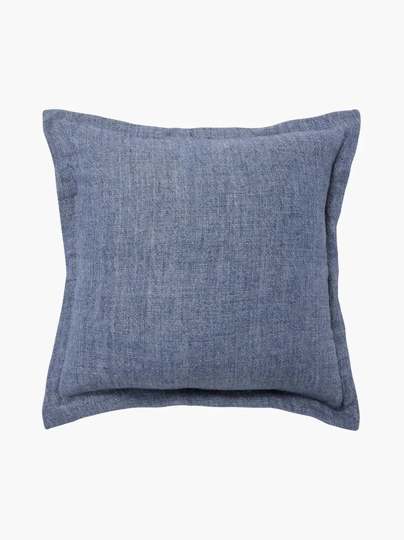 BURTON TAILORED SQUARE CUSHION 50x50cm | Vintage Blue