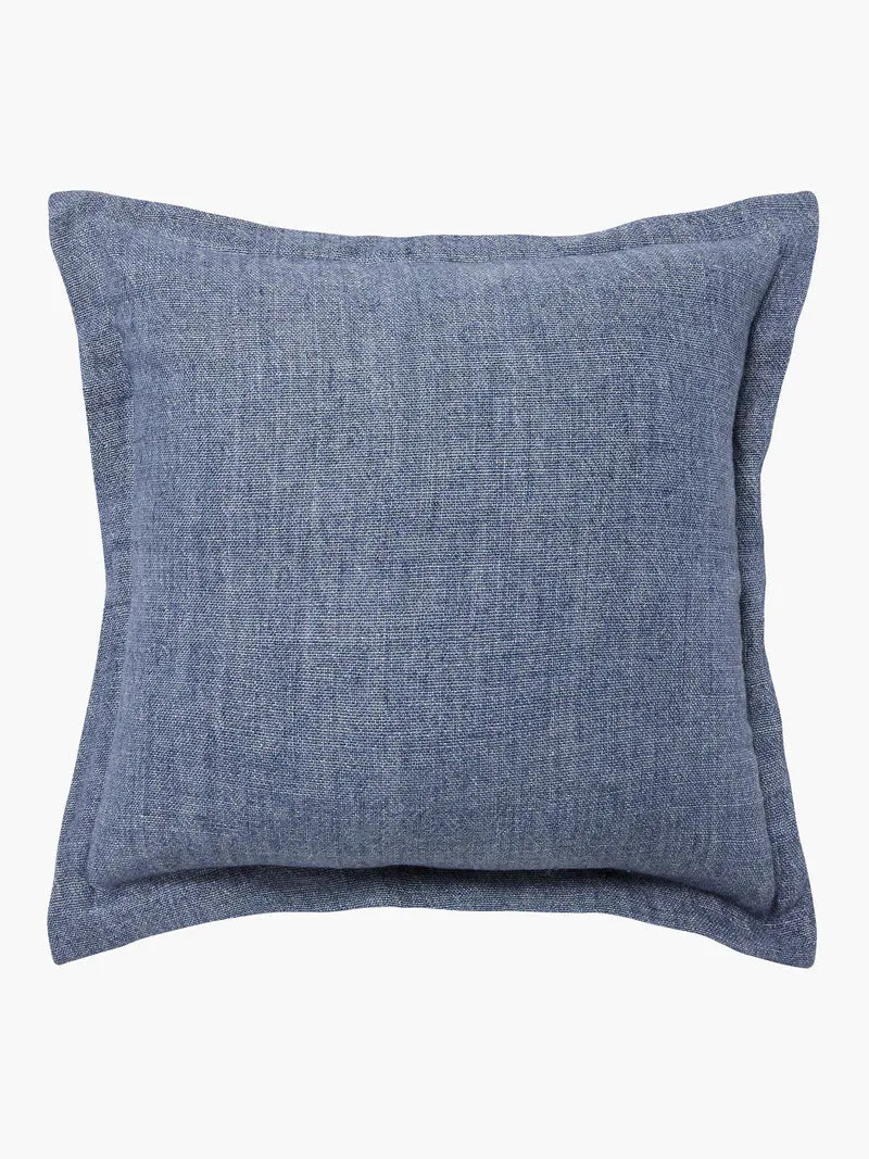 BURTON TAILORED SQUARE CUSHION 50x50cm | Vintage Blue