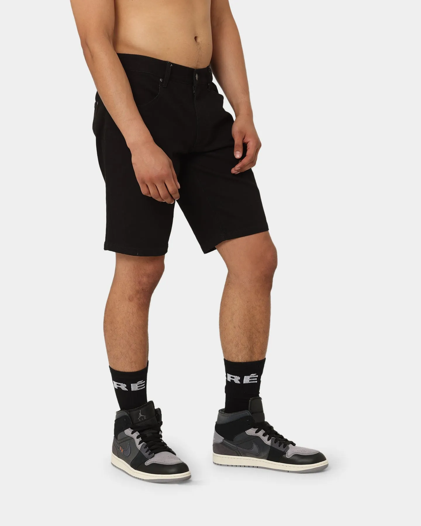 Carre Relache Denim Shorts Black