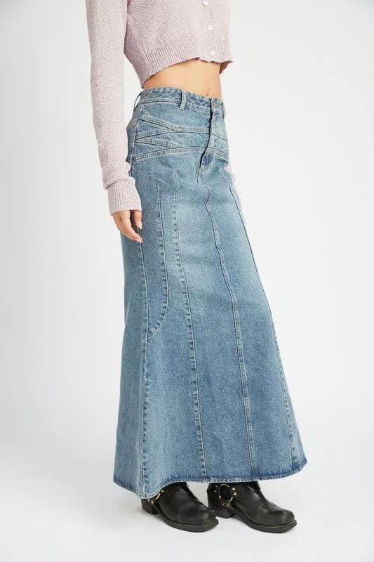 Champagne Problems Maxi Skirt
