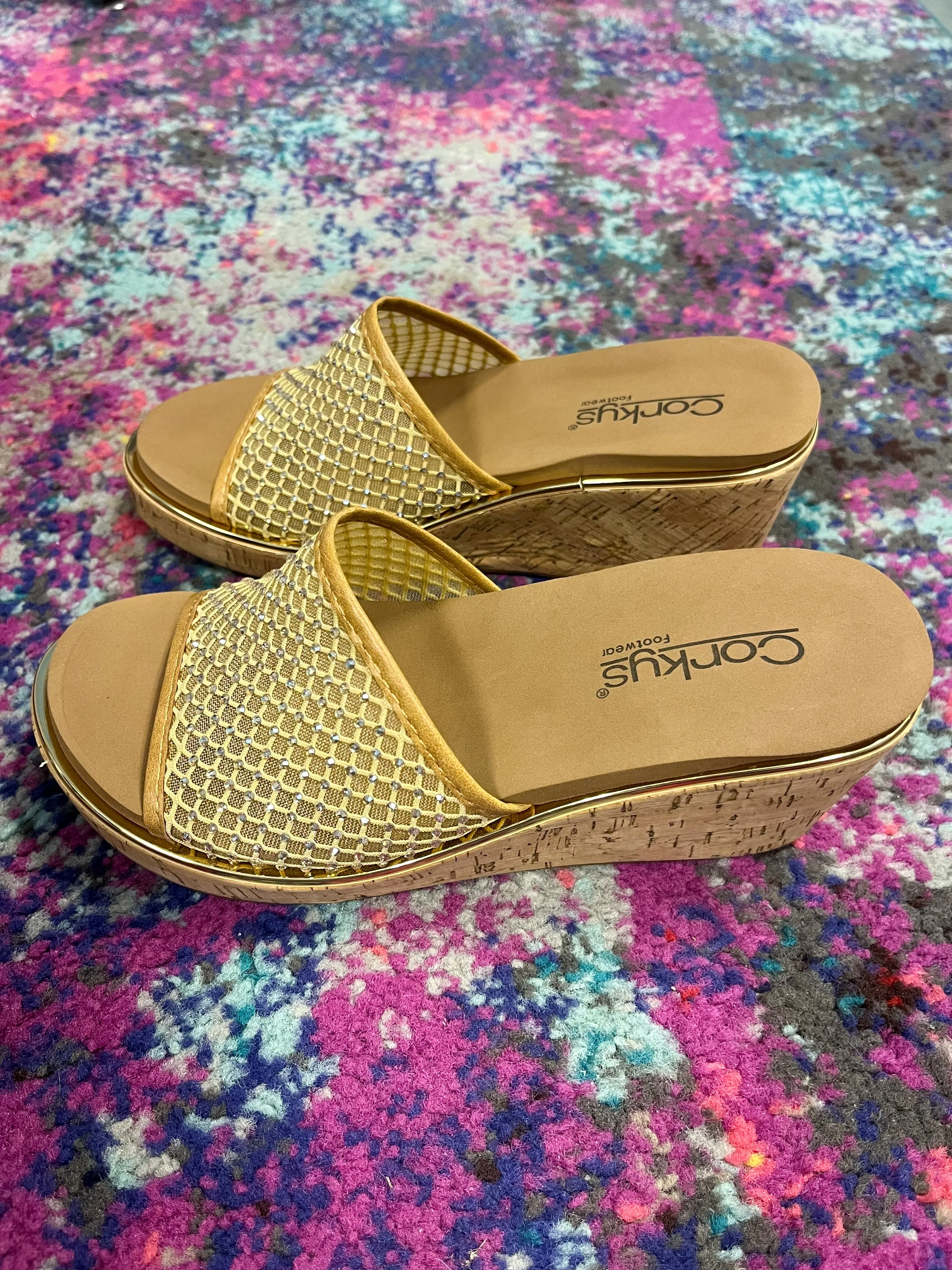 Corky's Let's Mesh Around Sandals - Caramel