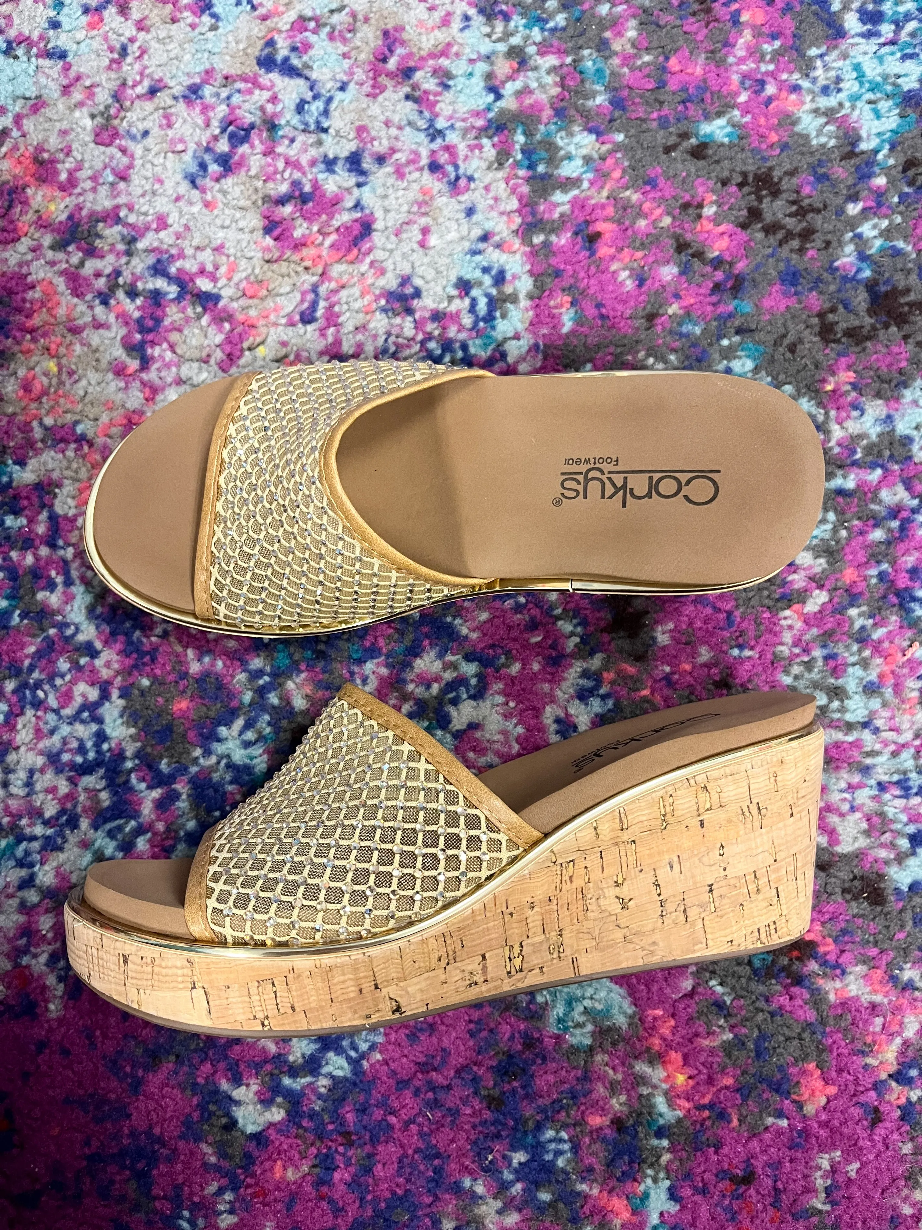 Corky's Let's Mesh Around Sandals - Caramel
