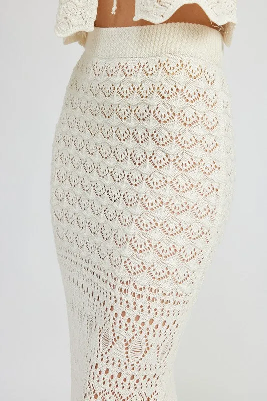 Corrine Crochet Maxi Skirt