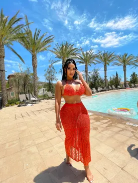 Crochet it 2piece Swimsuit cover up