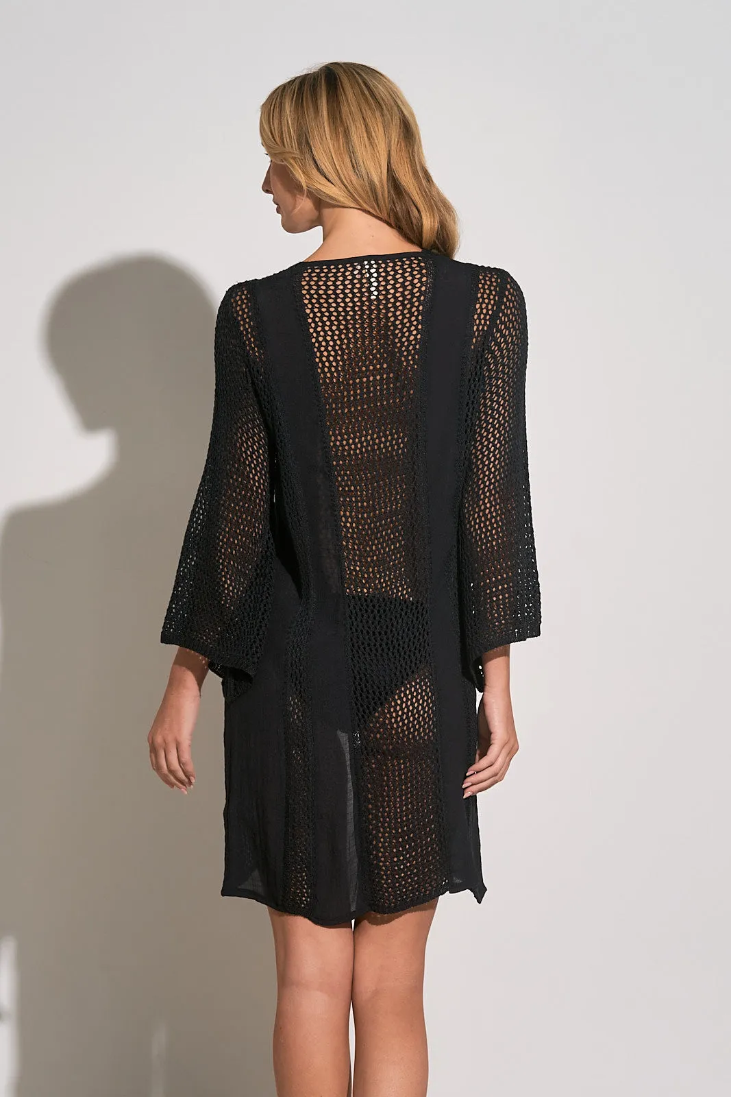 CROCHET KOMONO - BLACK