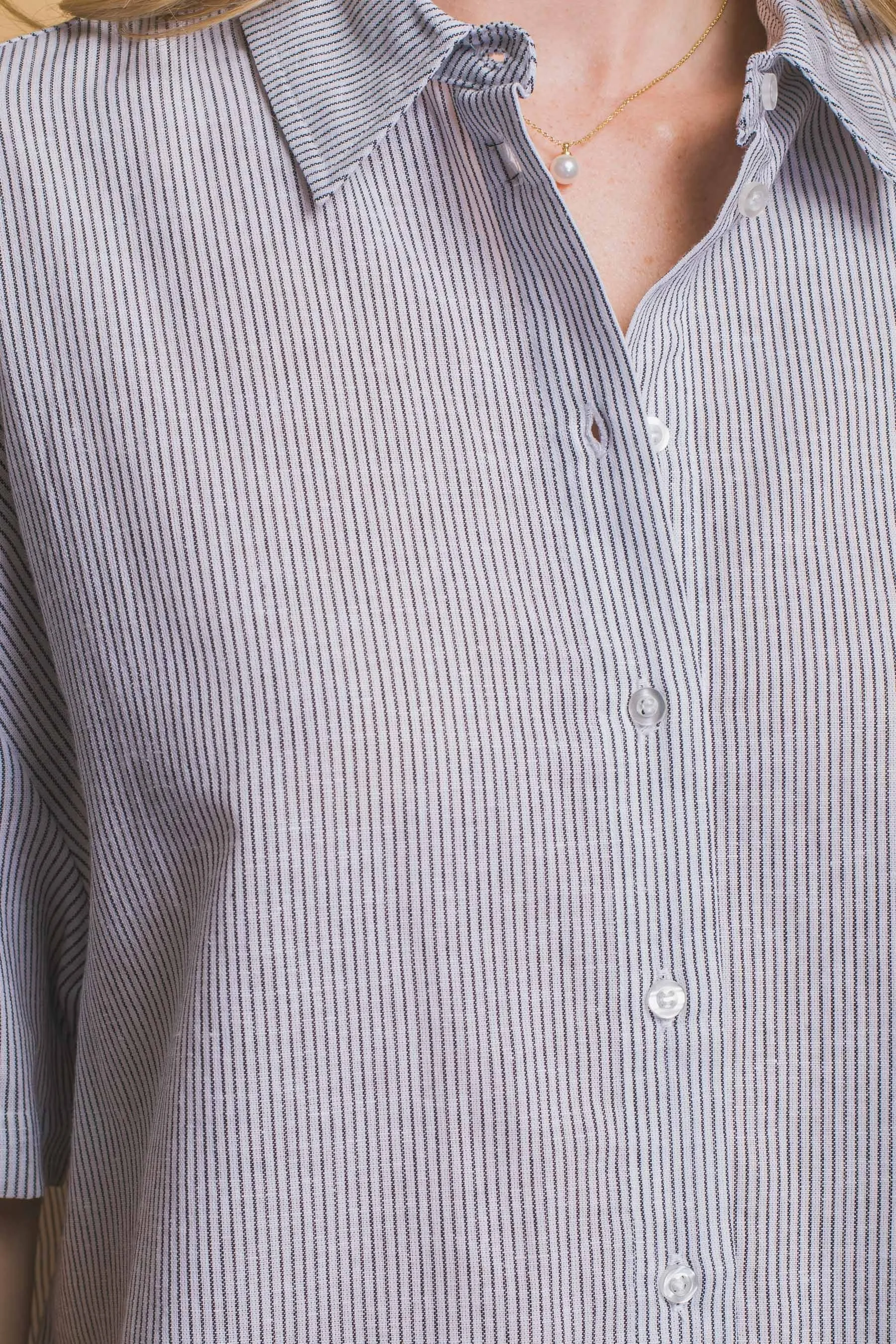 Cropped Striped Shirt