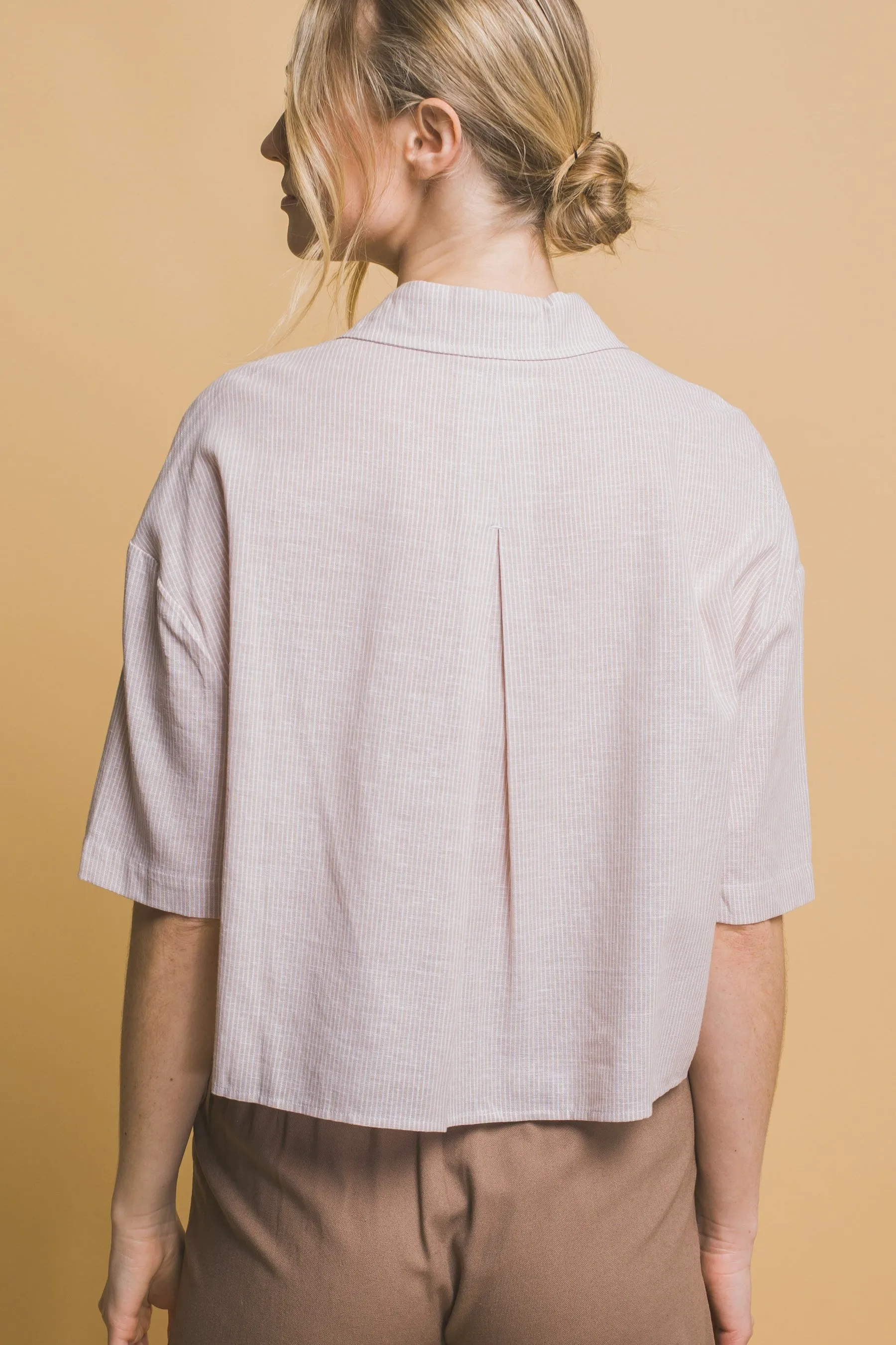 Cropped Striped Shirt