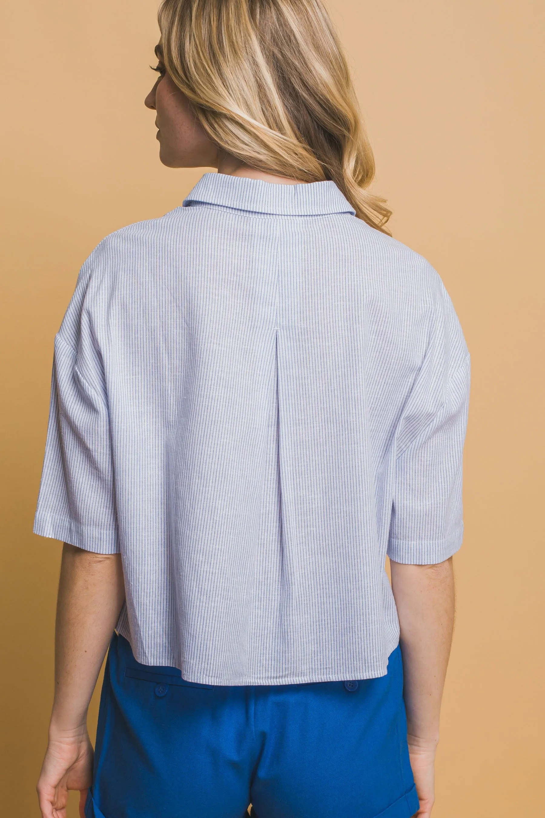 Cropped Striped Shirt