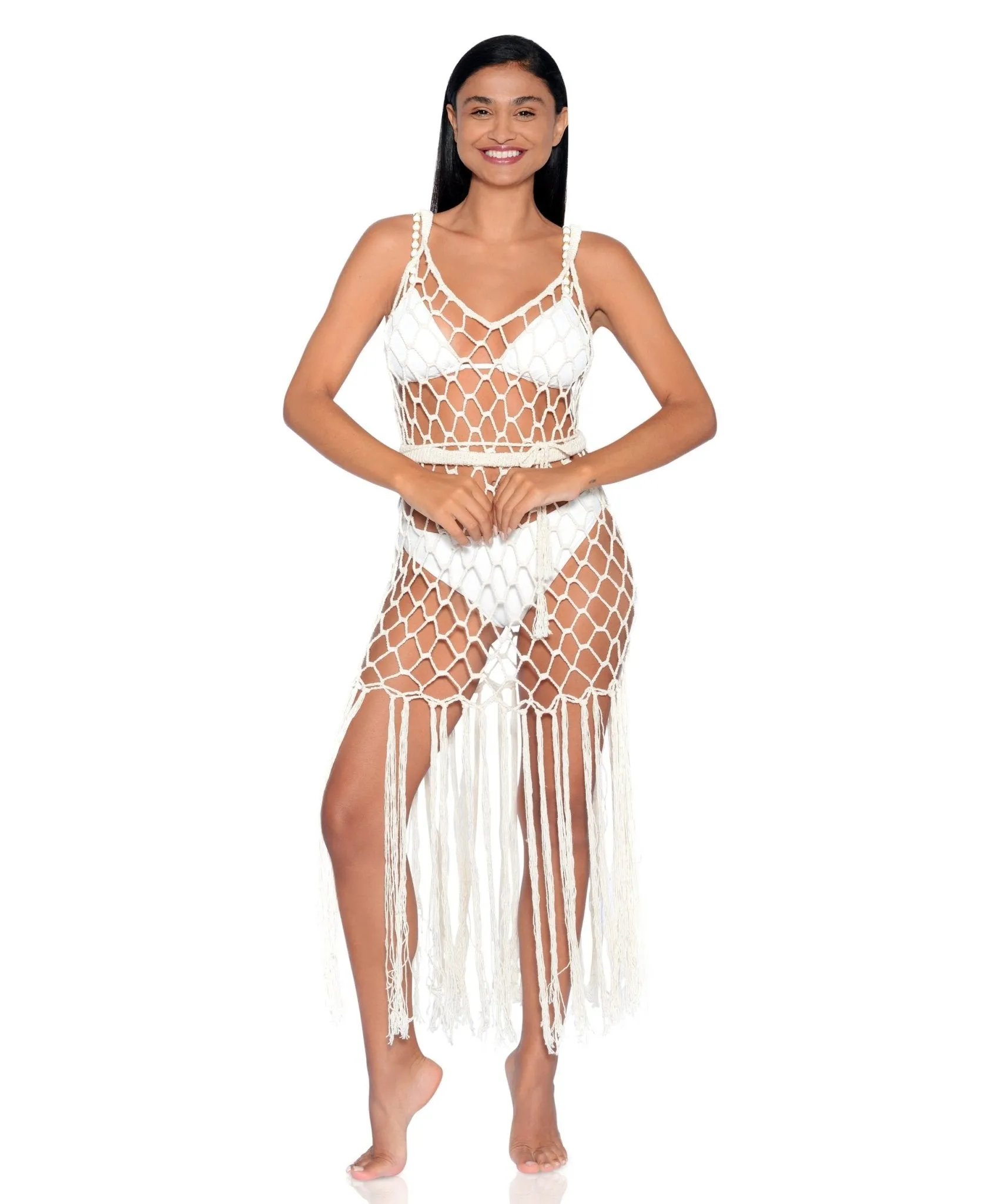 Diamonds Crochet Dress | Cover-up