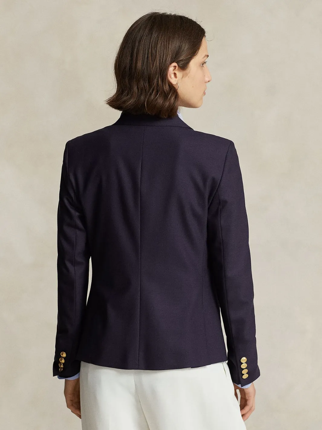 DOUBLE-BRESTED CREST BLAZER Blå