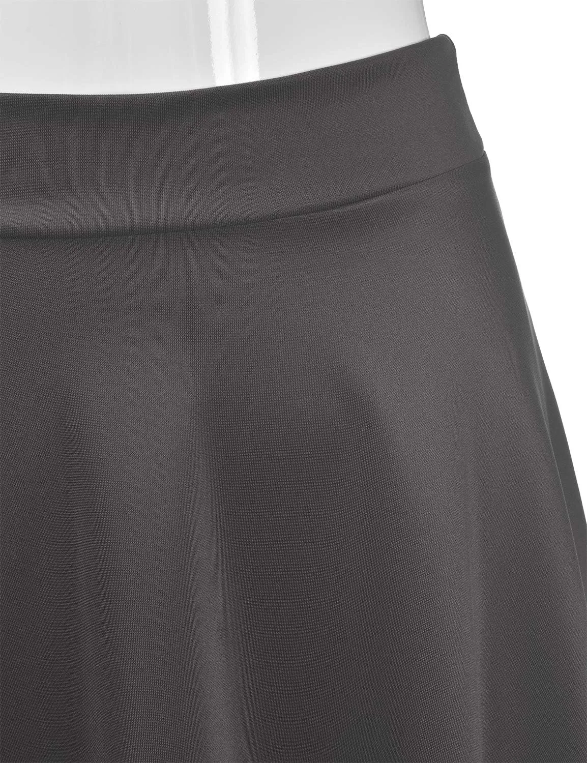 EIMIN Women's Basic Versatile Stretchy Flared Casual Midi Skater Skirt (S-3XL)