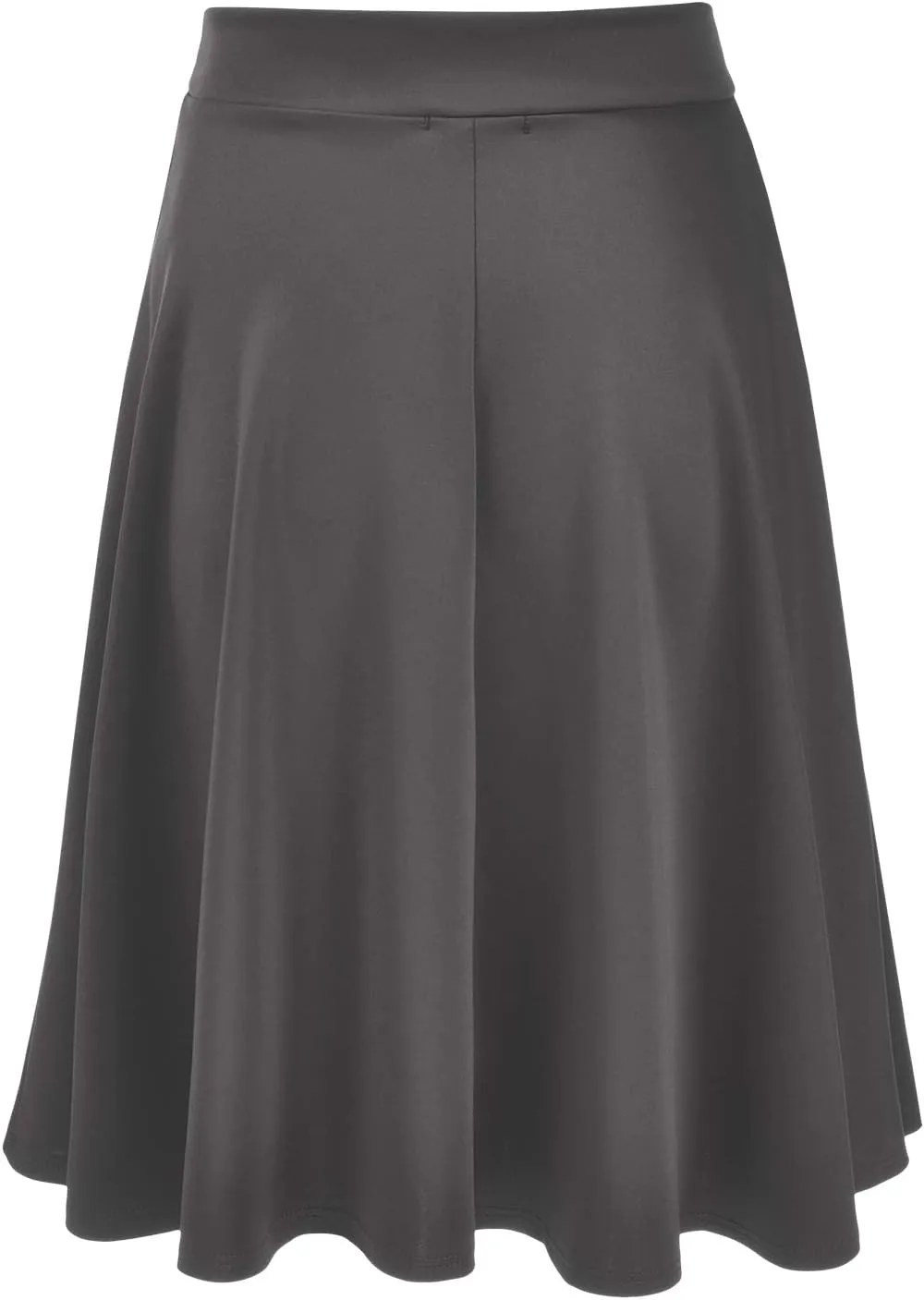 EIMIN Women's Basic Versatile Stretchy Flared Casual Midi Skater Skirt (S-3XL)