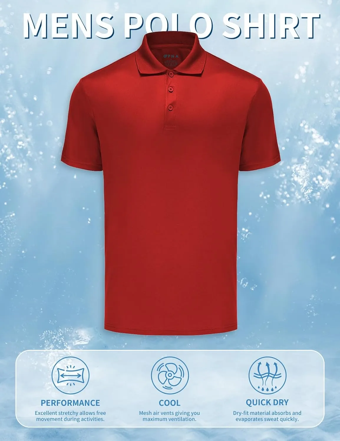 Golf Shirts for Men Regular and Big and Tall Size Golf Polos Dry Fit Mens Polo Shirts Short Sleeve