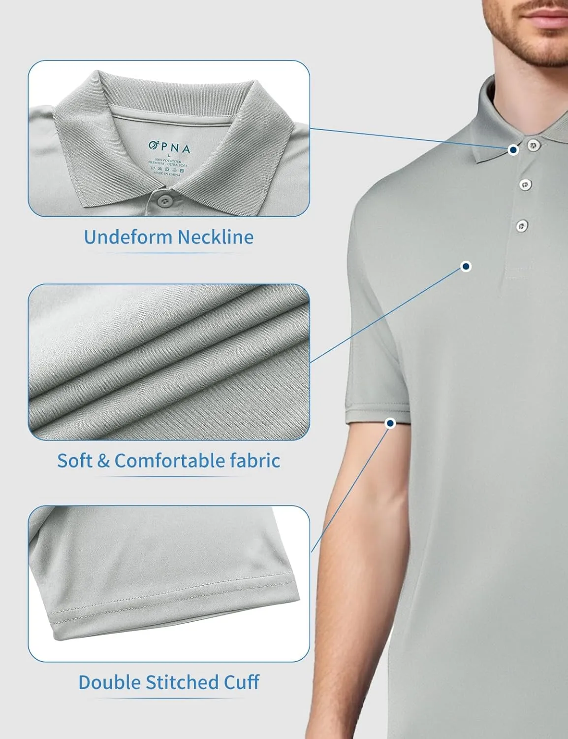 Golf Shirts for Men Regular and Big and Tall Size Golf Polos Dry Fit Mens Polo Shirts Short Sleeve