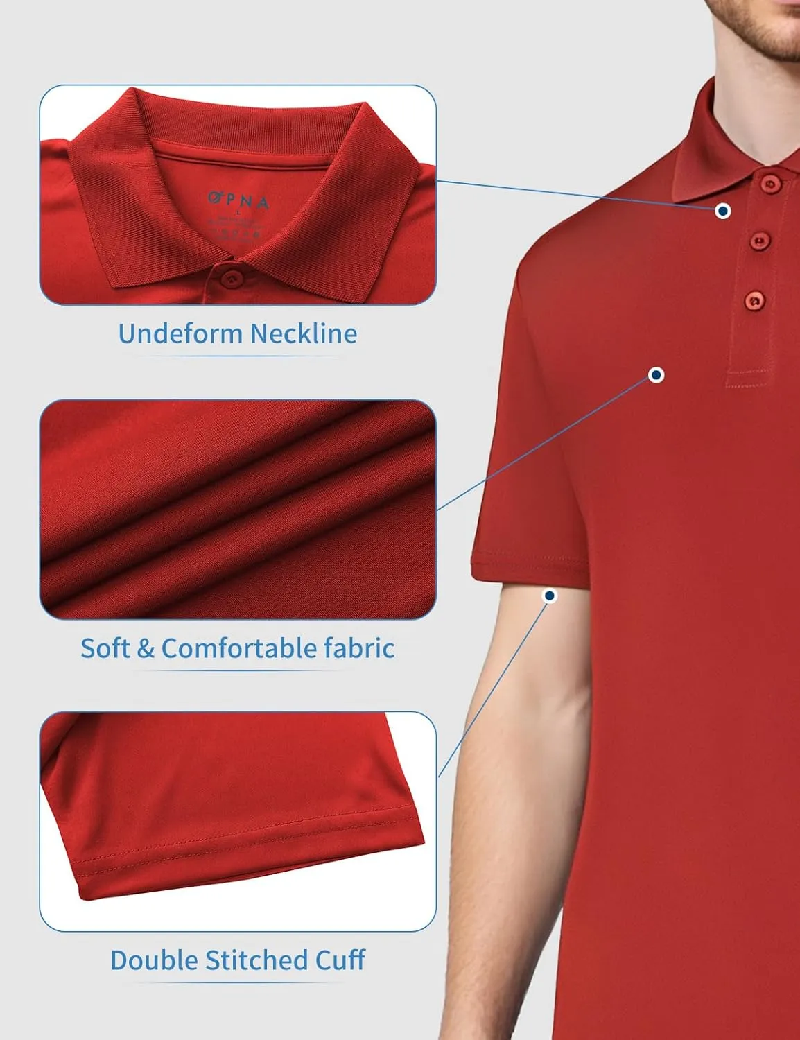 Golf Shirts for Men Regular and Big and Tall Size Golf Polos Dry Fit Mens Polo Shirts Short Sleeve