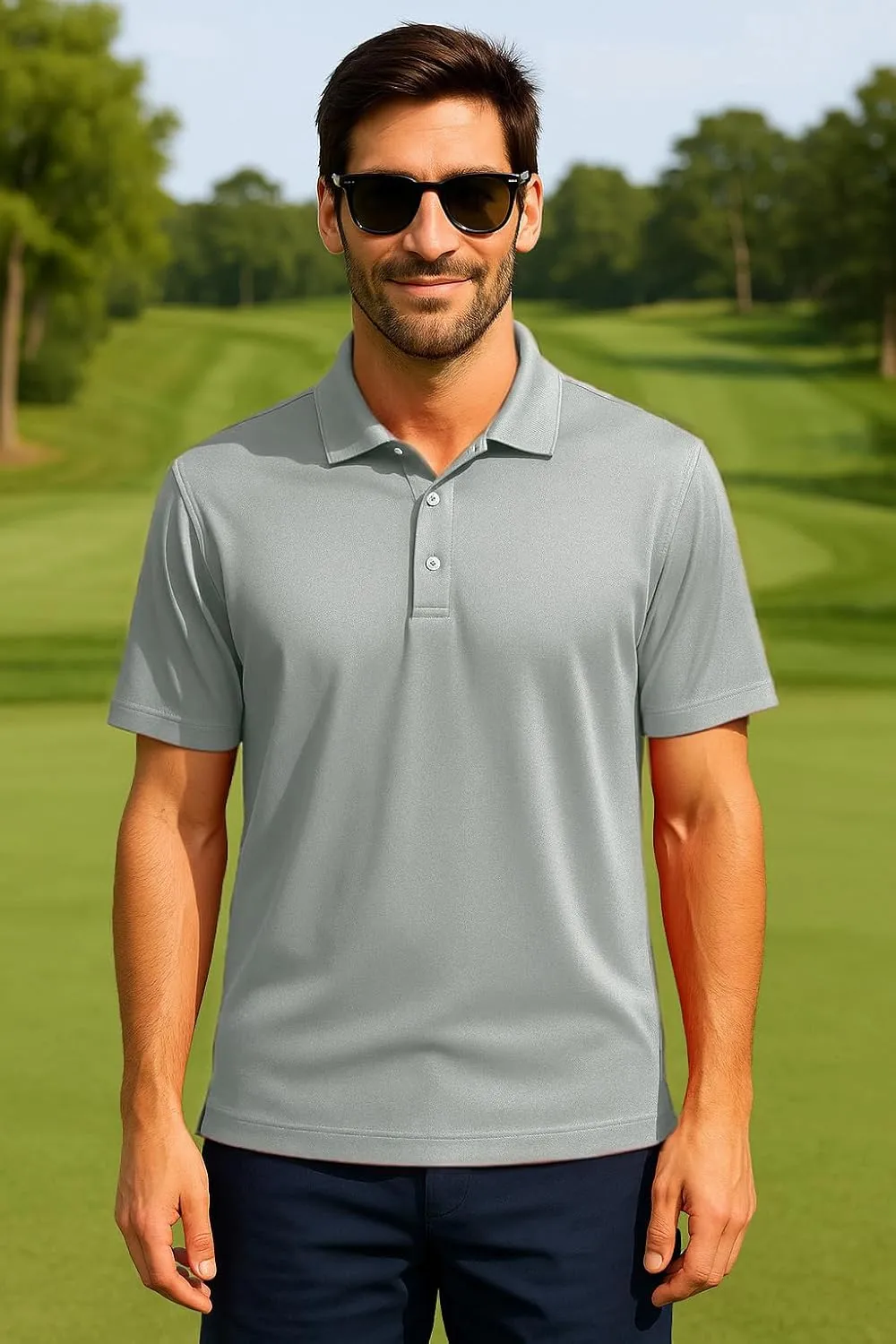 Golf Shirts for Men Regular and Big and Tall Size Golf Polos Dry Fit Mens Polo Shirts Short Sleeve