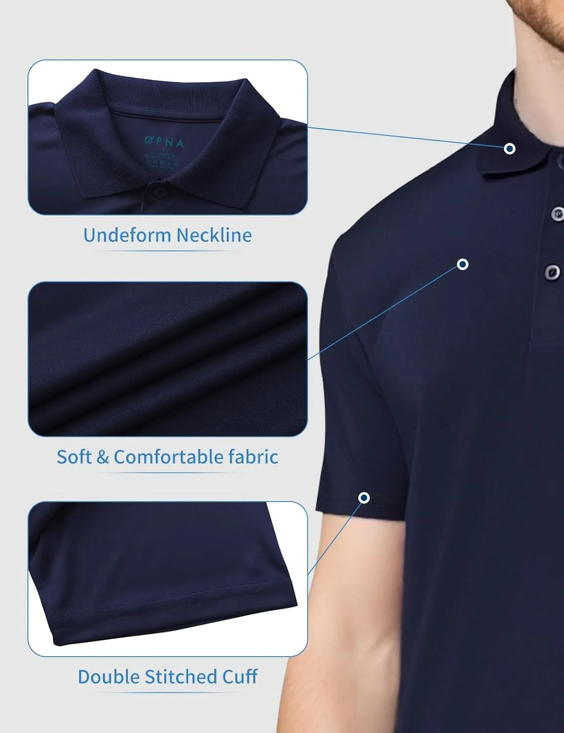 Golf Shirts for Men Regular and Big and Tall Size Golf Polos Dry Fit Mens Polo Shirts Short Sleeve