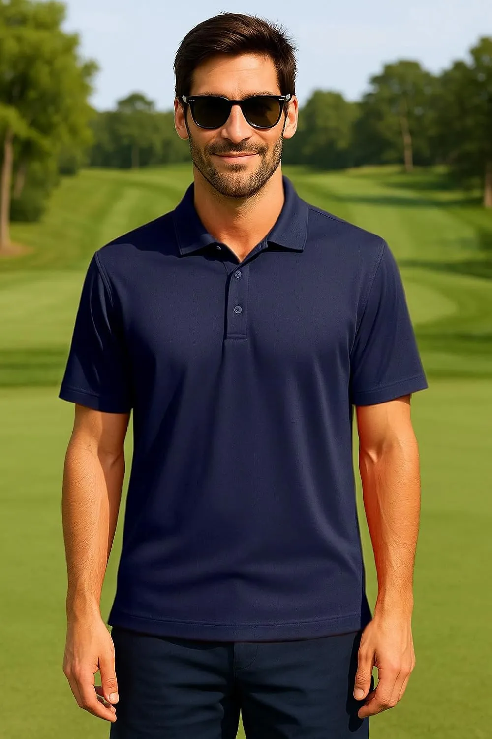 Golf Shirts for Men Regular and Big and Tall Size Golf Polos Dry Fit Mens Polo Shirts Short Sleeve
