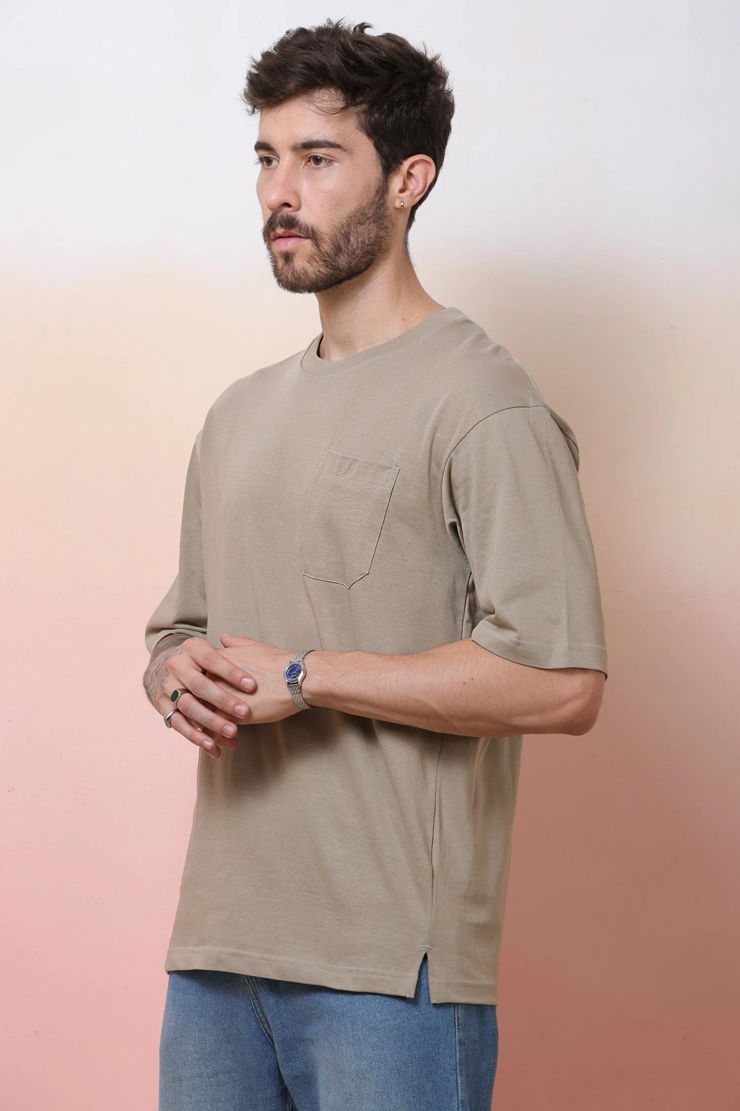 Halfsleeve Fone 200 GSM Pure Cotton Plain T-Shirt