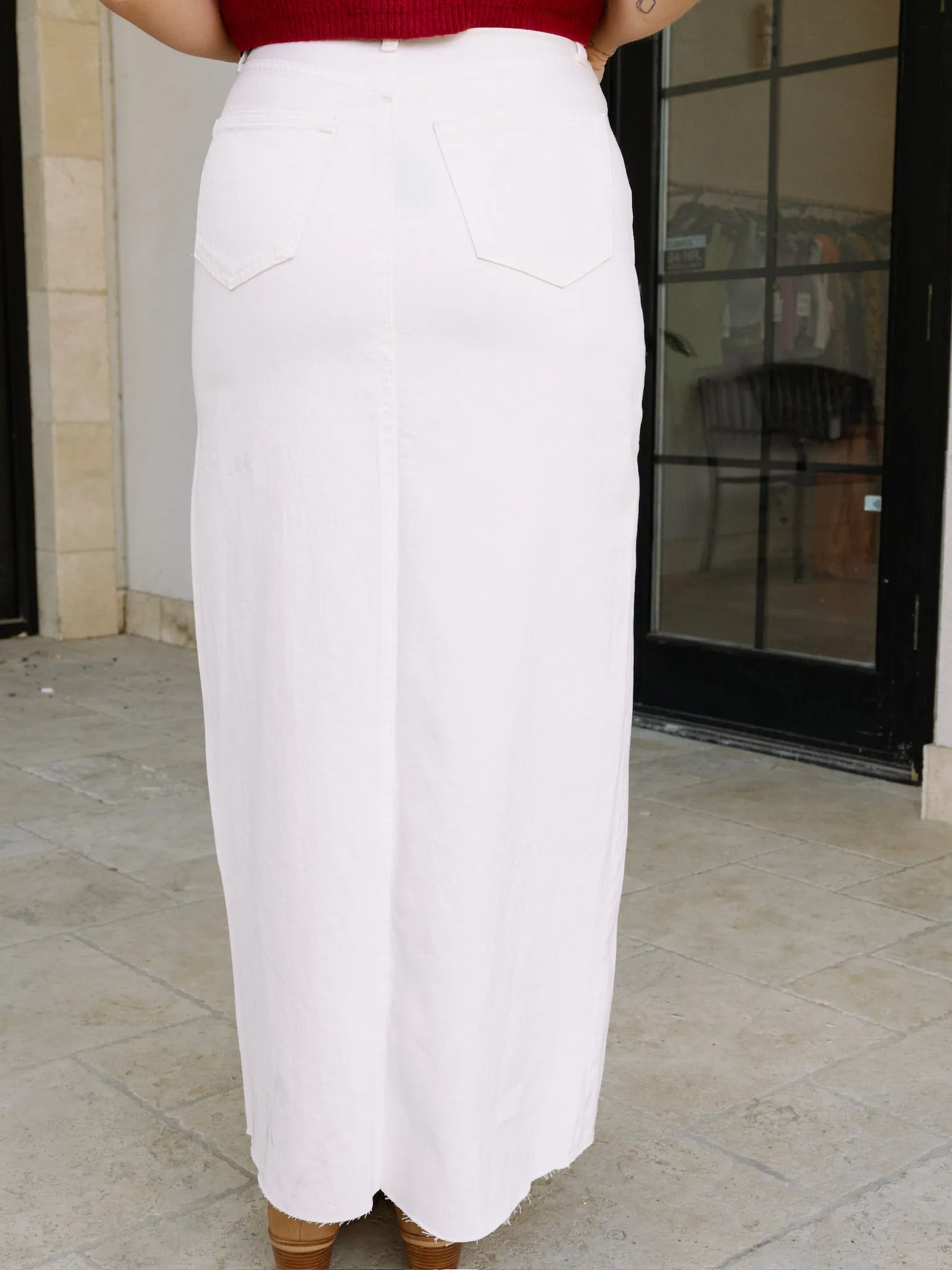 Jamie Denim Maxi Skirt