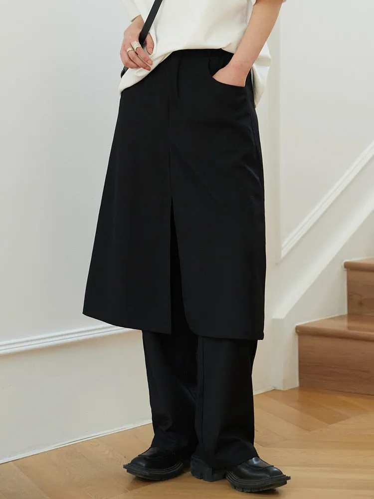 Jiwoo Skirted Wide Leg Trouser
