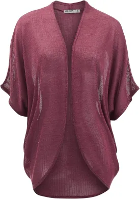 Lock and Love Kimono Style Women's Short Sleeve Open-Front Batwing Cardigan Loose fit