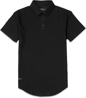 Men's Drop-Cut Polo  Collared Casual Shirt for Men  Soft Polyester, Cotton, and Spandex Blend  Wrinkle Resistant