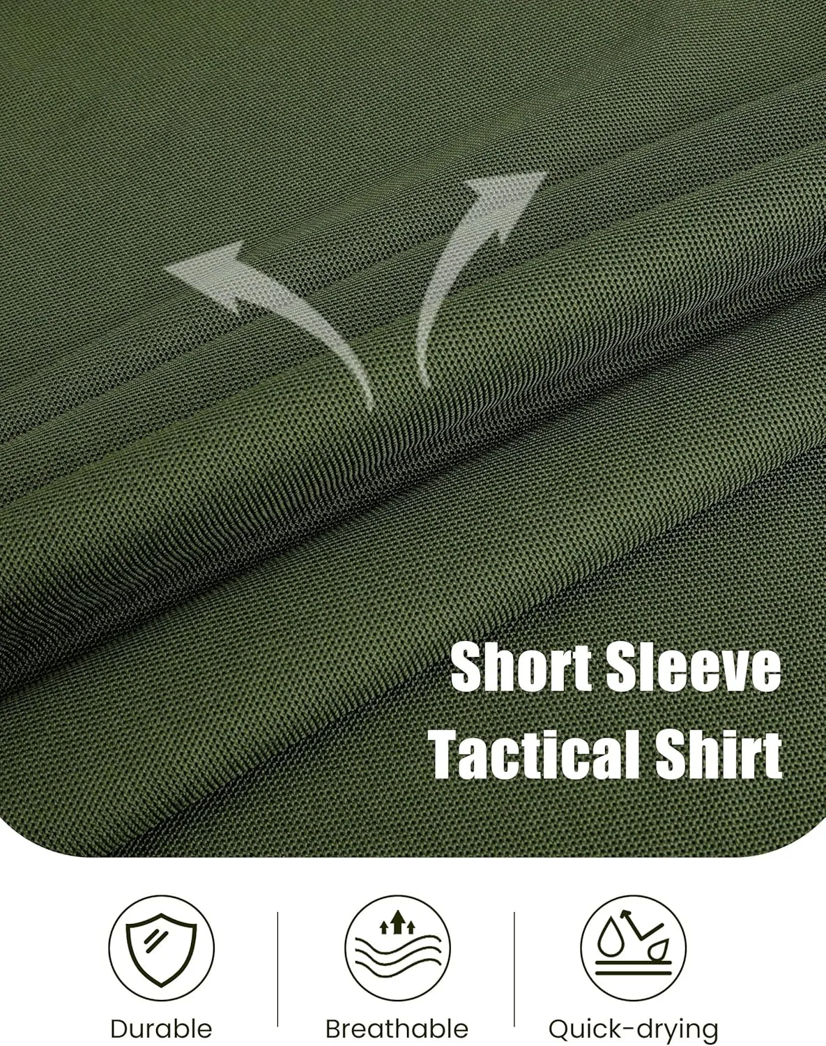 Men's Polo Shirt Short Sleeve Tactical Shirt, Golf Shirts, Absorbent and Quick Drying Polo Sports Neck Shirt Tennis