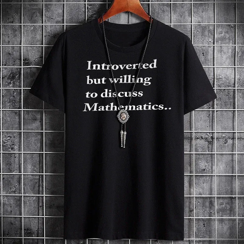 Men's Summer Cotton T-Shirt - Sporty Streetwear Tee