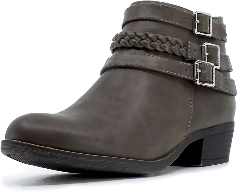 Nautica Women's Ankle Boot with Side Zipper - Stylish Dress Boot for Women | Featuring a Low Heel, Chic Design, and Versatile Sizing | The Perfect Ankle Bootie for Dressy and Casual Occasions - Alara