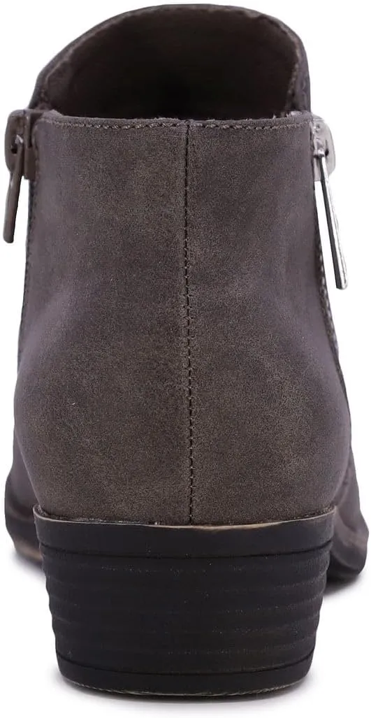 Nautica Women's Ankle Boot with Side Zipper - Stylish Dress Boot for Women | Featuring a Low Heel, Chic Design, and Versatile Sizing | The Perfect Ankle Bootie for Dressy and Casual Occasions - Alara