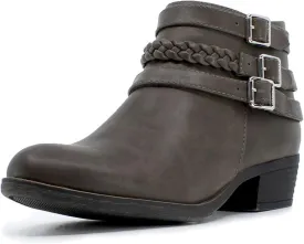 Nautica Women's Ankle Boot with Side Zipper - Stylish Dress Boot for Women | Featuring a Low Heel, Chic Design, and Versatile Sizing | The Perfect Ankle Bootie for Dressy and Casual Occasions - Alara