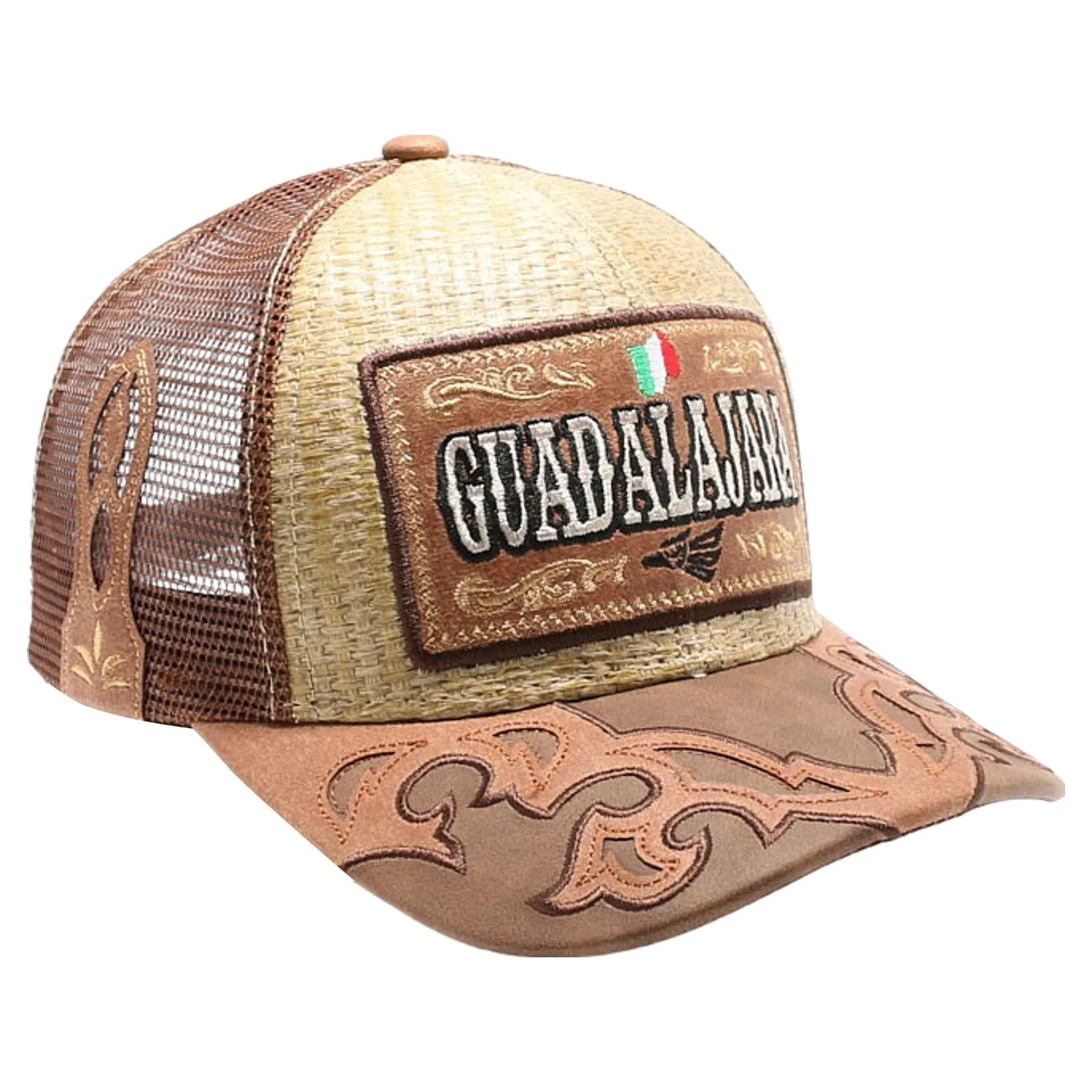 New Straw Guadalajara Hat (Khaki/Brown)