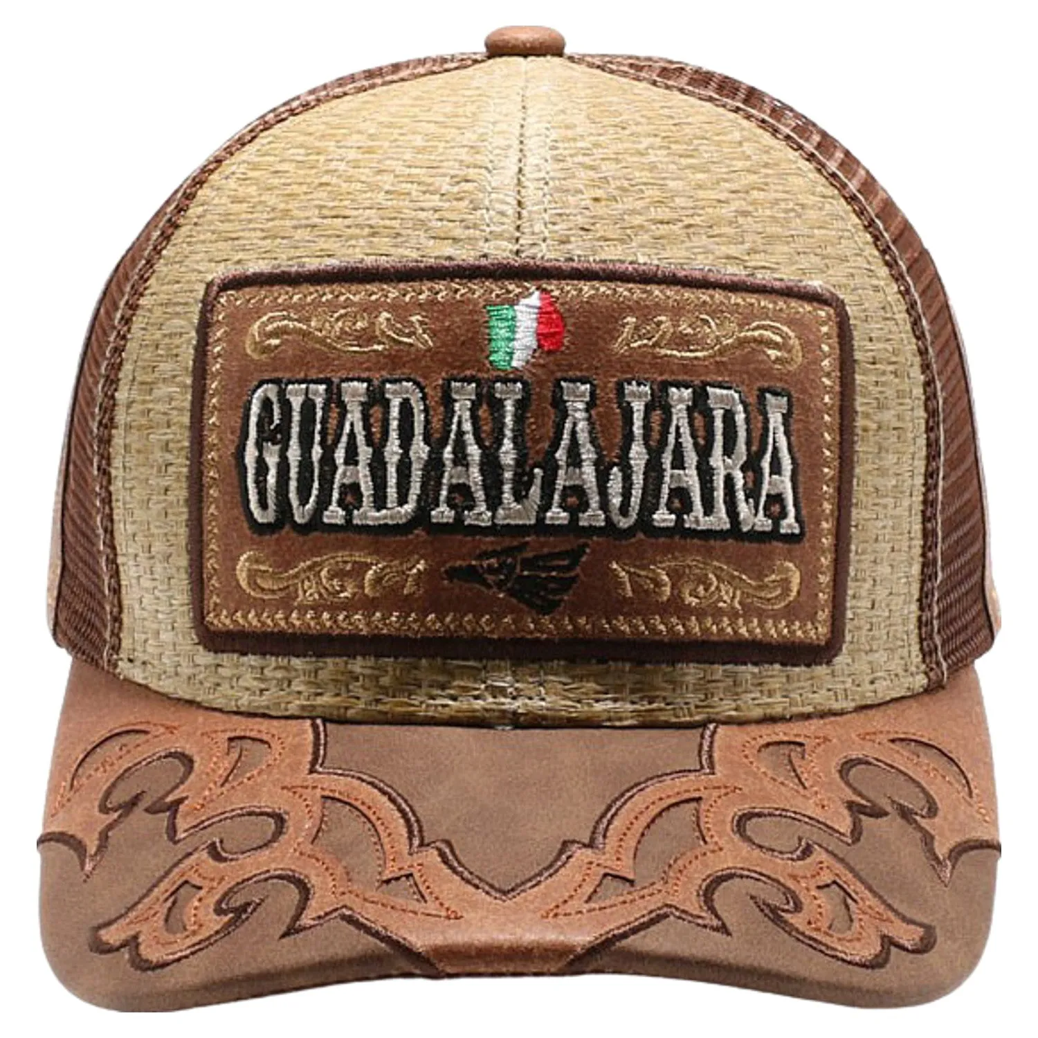 New Straw Guadalajara Hat (Khaki/Brown)