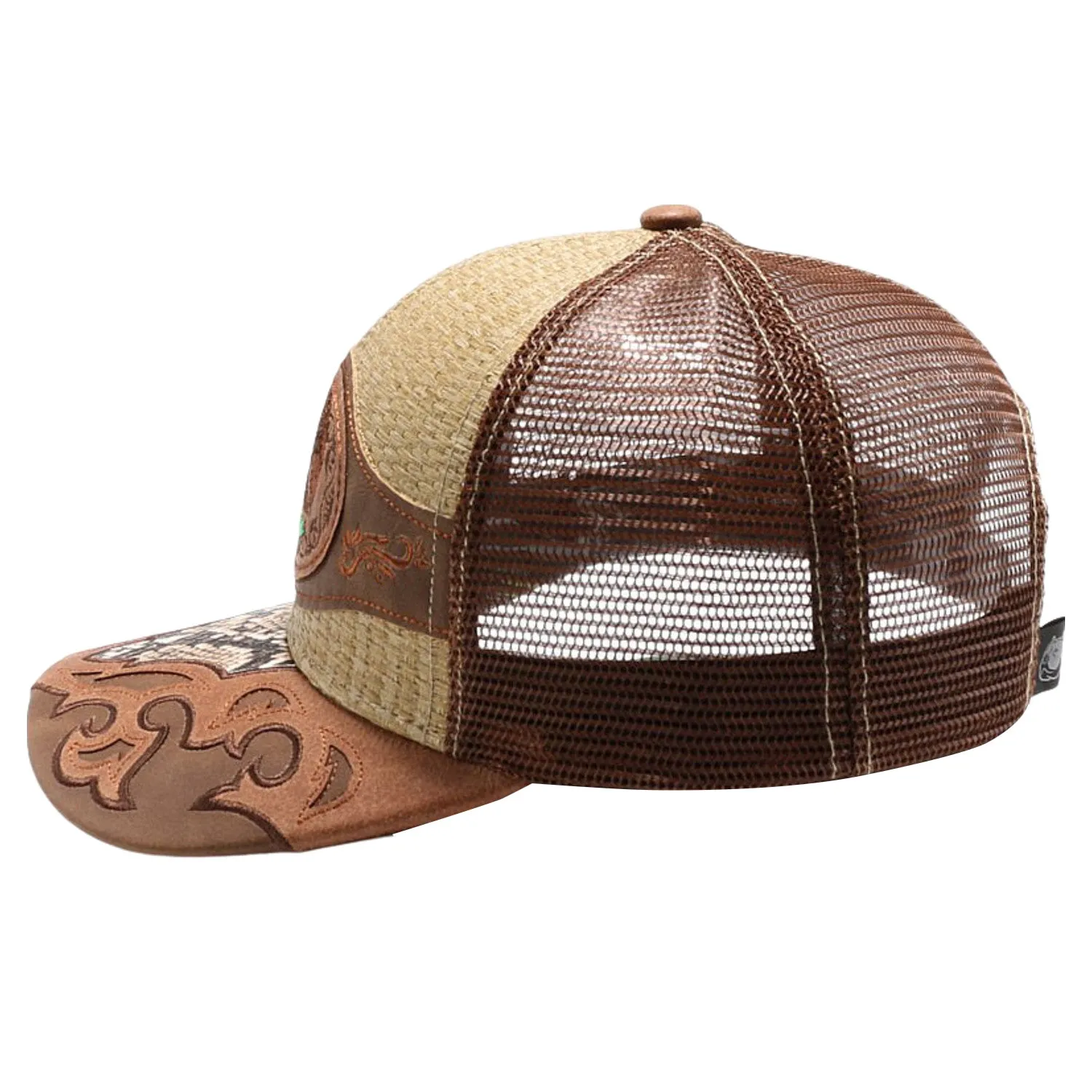 New Straw MX Eagle Hat (Khaki/Brown)