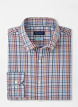 Peter Millar Brighton Cotton Sport Shirt In Navy