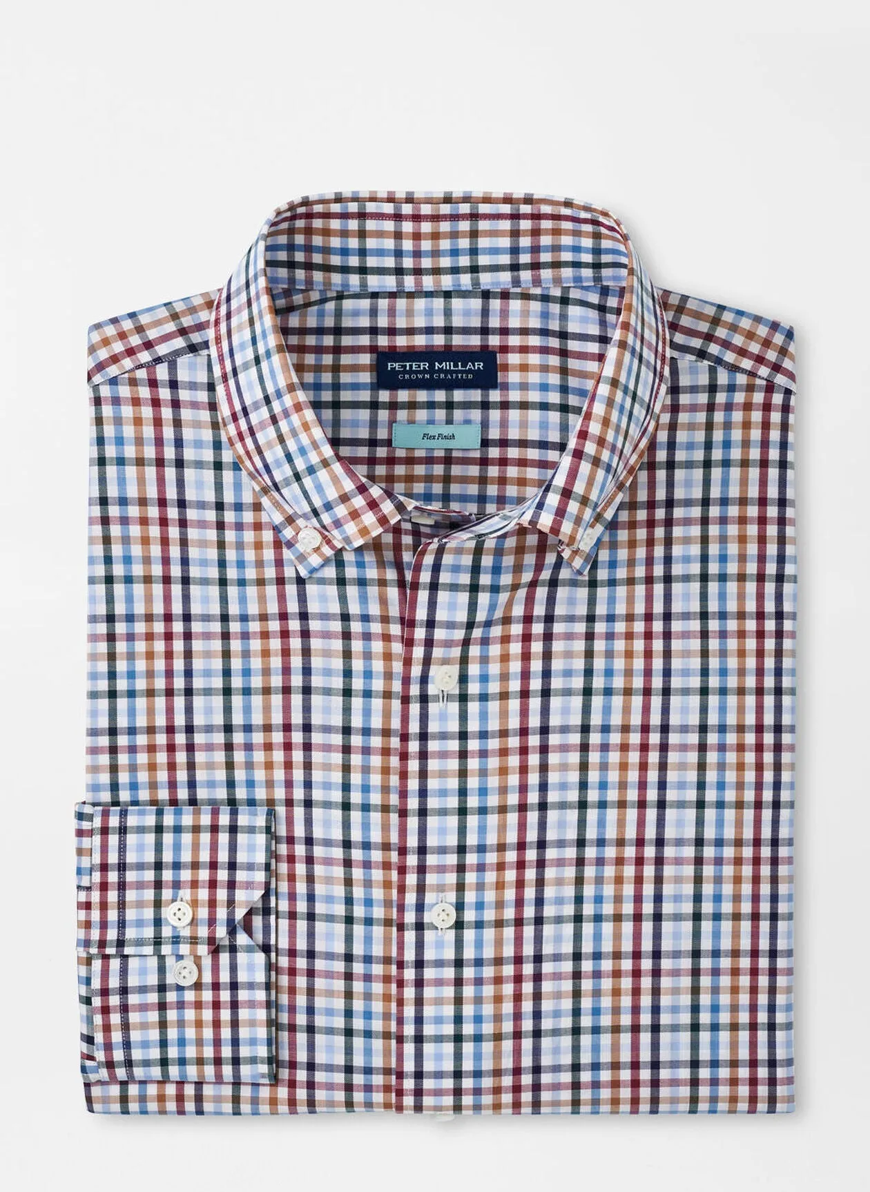 Peter Millar Brighton Cotton Sport Shirt In Navy
