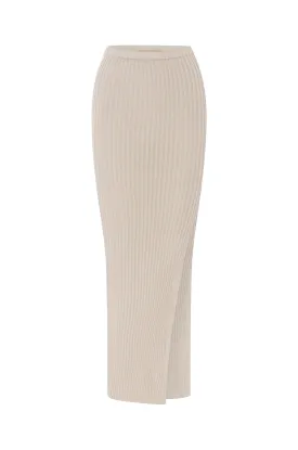Pisa Ribbed Knit Maxi Skirt