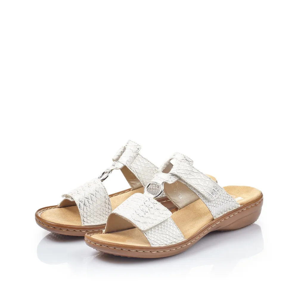 Rieker Ladies Velcro Backless Sandal