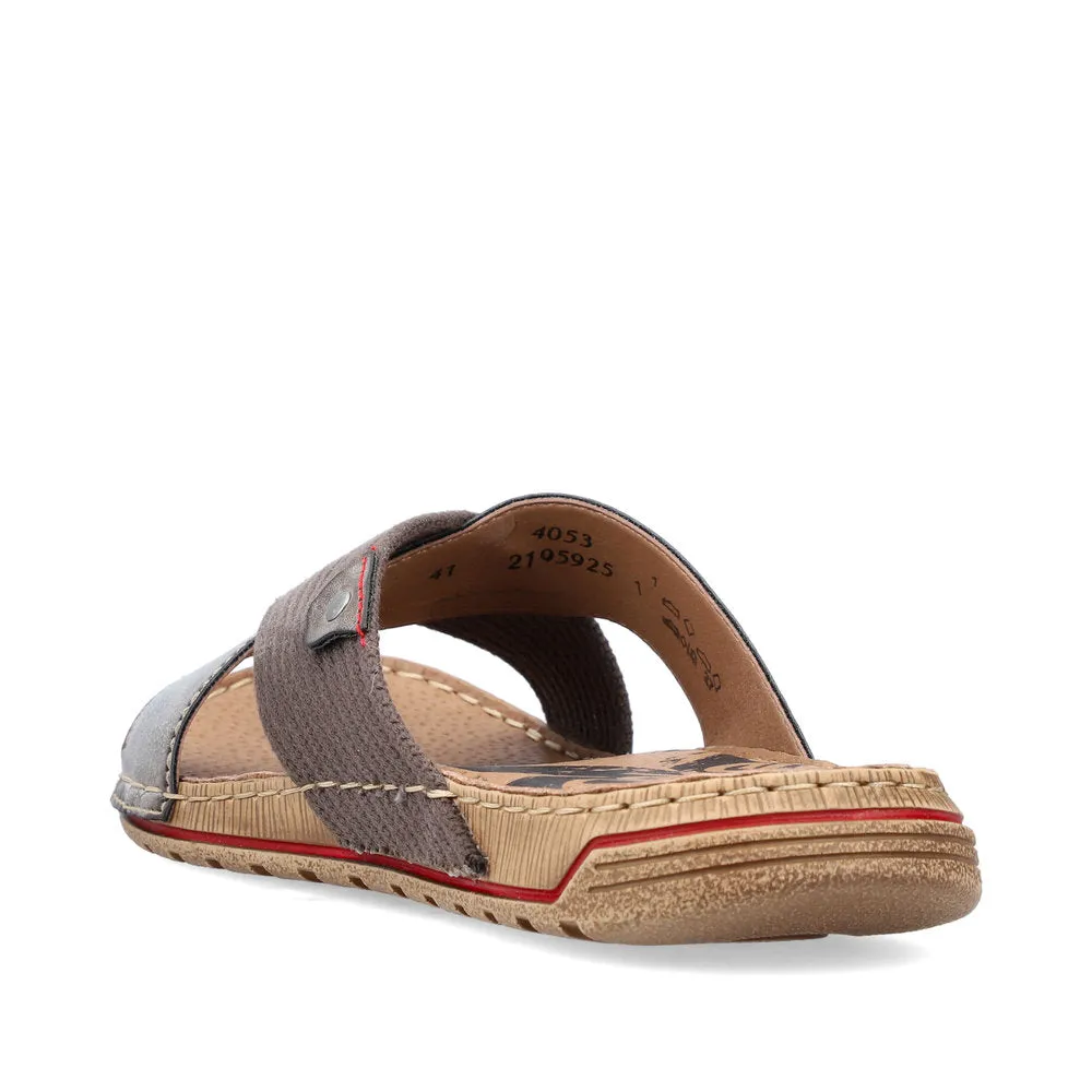 Rieker Men's Backless Slip On Sandal